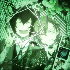 icon de dazai y chuuya "Rol" Chuuya Icon, Green Backgrounds, Green, Quick Saves