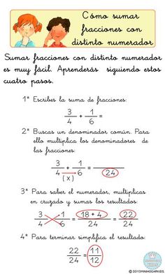 an exercise sheet with two children and one is written in spanish, the third has been written