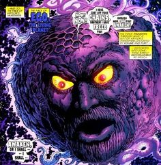 an image of a comic book cover with yellow eyes and the words,'fear zone'written on it