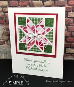 a handmade christmas card with the words have yourself merry little christmas