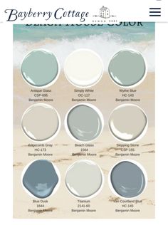 the beach house color scheme is shown