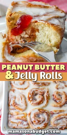 a close up of a plate of food with doughnuts and jelly rolls on it