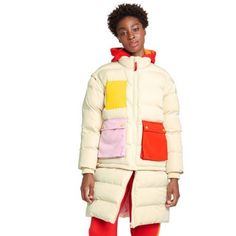 Brand: Lego X Target Item: Woman Contrast Pocket Convertible Zip Up Puffer Parka Jacket (3-In-1 Outerwear - Puffer Parka Jacket, Puffer Jacket And Puffer Vest) Size: Xs Shell: 100% Polyester Filling: 100% Recycled Polyester Lining: 100% Polyester Chest: 22.5” (Zipped Up) Full Parka Length: 36” Converted Jacket Length: 24.5” Detachable Sleeve Length: 22” Arm Sleeve And Bottom Jacket Piece Is Detachable. Item A 3-In-1 Outerwear Is A Puffer Jacket, Puffer Parka And A Puffer Vest. White Spring Travel Outerwear, Casual Puffer Jacket For Travel, White Nylon Travel Outerwear, Sporty Winter Outerwear With Functional Pockets, Versatile Outerwear With Pockets For Outdoor Activities, White Outerwear For Travel In Fall, Utility Outerwear With Functional Pockets For Spring, Trendy Nylon Outerwear With Pockets, Functional Beige Outerwear With Pockets