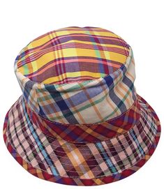 This Madison Maison plaid bucket hat is the perfect blend of classic style and modern fashion. Crafted with 100% cotton, made in Italy, and featuring a small brim, this hat provides comfort and style in a range of colors. With one size to fit all, you can rock this chic look all spring and summer long. Plaid Bucket Hat, Plaid Hat, Plaid Hats, All You Can, Modern Fashion, Bucket Hat, Classic Style, Multi Color, In Italy