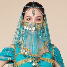 Gender:Women's; What's in the box:Veil; Types:Belly Dance Costume,Saree,Mask; Holiday:Masquerade; Style:Indian; Occasion:Party; Material:Satin / Tulle; Age Group:Adults; Characters:Indian Girl; Listing Date:06/14/2022 Indian Outfit Women, Indian Veil, Veil Types, India Costume, Arabian Nights Prom, Ribbon Dancing, Indian Mask, Circle Veil, Indian Clothes Women