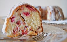 a piece of cake on a plate with a fork