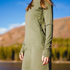 Women's Hyde Merino Wool Dress | Ridge Merino Casual Long Sleeve Wool Sweater Dress, Fitted Wool Long Sleeve Dress, Long Sleeve Wool Sweater Dress For Work, Fitted Wool Dress With Long Sleeves, Long Sleeve Wool Dresses For Fall, Merino Wool Dress, Wear With Leggings, Dress Looks, Casual Night Out