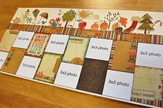 a wooden table topped with lots of cards