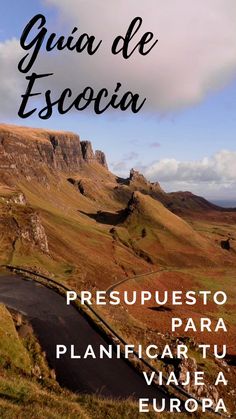 an image of the mountains with text overlay that reads guia de escola