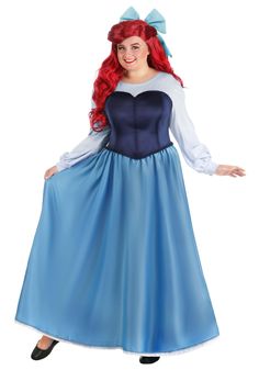 PRICES MAY VARY. ENCHANTING COSTUMES: Disney costumes for women have never been more enchanting. Dive into the magical realm of Disney's The Little Mermaid with this Ariel Blue Dress Costume. More than just an adult Disney costume, it's your passport to an underwater adventure, ideal for themed parties, cosplay events, or simply a playful day of dress-up at home. ICONIC DESIGN: This women's Disney princess costume is meticulously designed, mirroring Ariel's iconic blue dress from the cherished a Ariel Dress Costume, Ariel Blue Dress, Disney Costumes For Women, Bridal Satin Dress, Blue Dress Costume, Ariel Costume, Ariel Costumes, Fun Costumes, Disney Princess Costumes