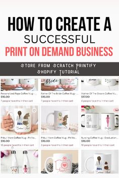 Print on Demand Business Things To Sell On Etsy, Etsy Shop Ideas, Starting An Etsy Business, Print On Demand Business, Startup Business Plan, Successful Business Tips, Small Business Plan, Small Business Inspiration, Money Making Jobs