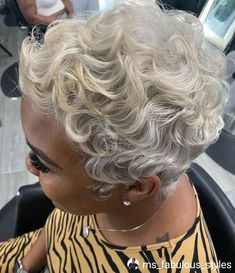 Blonde 27 Piece Quick Weave, Blonde Haircut Black Women, Ash Blonde Short Hair Black Women, Blonde Pixie Haircut Black Women, Haircut Black Women, Finger Waves Short Hair, Finger Wave Hair, Natural Hair Short Cuts, Cut Life