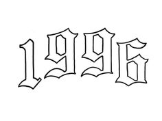 the word hope is drawn in gothic style with an arrow on it's side