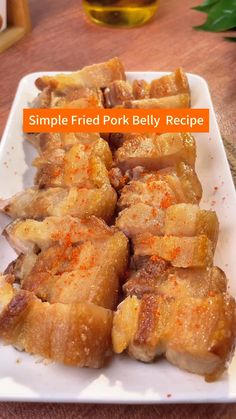 Simple Fried Pork Belly  recipe, very delicious #recipe #chinesefood #porkbellyrecipes Asian Pork Belly Recipes, Asian Pork Belly, Vegetable Balls, Fried Pork Belly, Bbq Recipes Ribs, Braised Pork Belly, Nigerian Recipes, Crispy Pork Belly