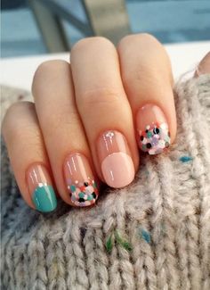 Beautiful Manicure, Nagellack Trends, Colorful Nail, Colorful Nail Designs, Orange Nails