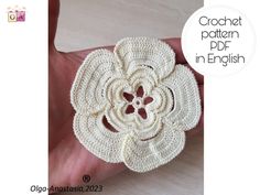 the crochet pattern is in english and it looks like an ornament