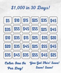 the $ 1, 000 in 30 days coup sheet