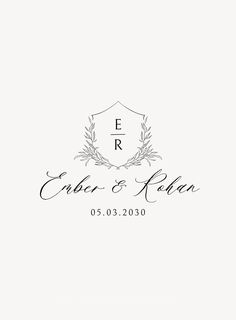 the logo for an elegant wedding venue