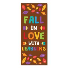 Classroom Door Decoration Kit - Fall in Love With Learning Printable Digital Library Sproutbrite Jungle Classroom Door, Fall Classroom Door, Classroom Door Decorations, Fall In Love With Learning, Preschool Door, Traditional Classroom, Preschool Decor, Thanksgiving Classroom, Fall Classroom Decorations