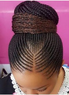 Ghana Weaving, Braided Bun Hairstyles, Pelo Afro, Hair Twist Styles, Girls Hairstyles Braids