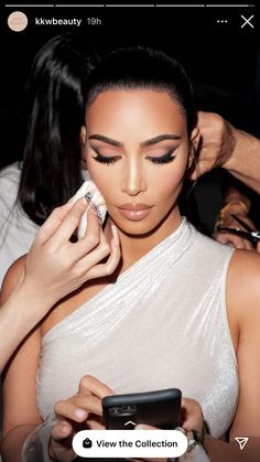 Kim K Makeup, Kim Kardashian Makeup, Kkw Beauty, Creative Makeup Looks, Glamour Makeup, Dark Skin Makeup, Kim K, Makeup Obsession, Celebrity Makeup