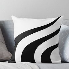 Super soft and durable 100% spun polyester Throw pillow with double-sided print. Cover and filled options. Black and white pattern Black And White Pillows, Black And White Pattern, Pattern Pillow, Patterned Throw, Patterned Throw Pillows, Pillow Pattern, A Pillow, White Patterns, Pillow Sale