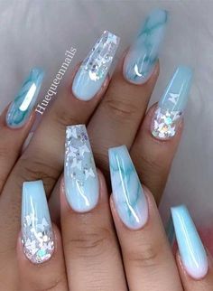 Unghie Sfumate, Ombre Acrylic Nails, Cute Acrylic Nail Designs, White Nail