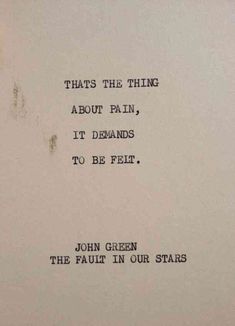 an old typewriter with the words john green and paul in our stars written on it