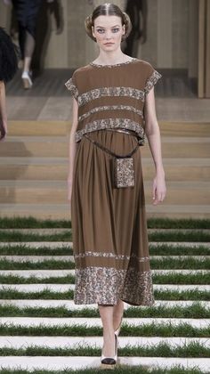 Chanel Spring 2016, 2016 Couture, Moda Chanel, Mode Chanel, Chanel Dress, Chanel Couture, Chanel Haute Couture, Catwalk Fashion, Spring Couture