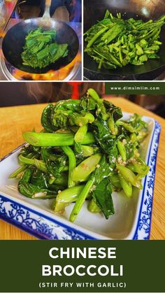 Create authentic Chinese broccoli stir fry. Gai Lan with savory garlic sauce, restaurant quality. Get full recipe on dimsimlim.com