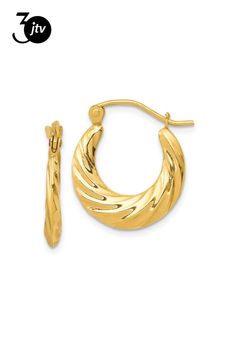 10K YELLOW GOLD FANCY SMALL HOOP EARRINGS Small Hoop Earrings, Hoop Earrings, Yellow Gold, Yellow, Gold