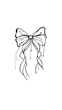 a black and white drawing of a butterfly