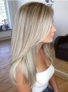 Highlight Straight Hair, Ombre Hair Blonde, Long Blond, Balayage Hair Dark, Lavender Hair, Blonde Hair With Highlights, Hair Color Highlights, Hair Color Balayage, Balayage Highlights