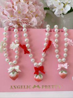 The price is for a necklace only, others are not included. Strawberry Clothing, Chocolate Rings, Stylish Jewelry Accessories, Beads Candy, Candy Jewelry, Pink Chocolate, Chocolate Design, Hydrangea Purple, Bow Ring