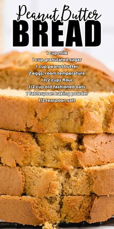 four slices of peanut butter bread stacked Peanut Butter Bread, Butter Bread, Lost 100 Pounds, Quit Drinking, Bread Machine Recipes, Bread Recipes Sweet, Peanut Butter Recipes, Dessert Bread, Butter Recipe