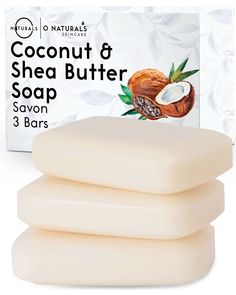 PRICES MAY VARY. Nature-Powered Moisturizing Soap Bar - O Naturals combines two of nature's best emollients in one skin-pampering, silky natural soap for men and women. Coconut oil and shea butter are both known for their ultra-hydrating properties that instantly soothe dry skin. Infused with natural ingredients and essential oils, our vegan bar soap gently cleanses using the power of organics, leaving the skin as soft as a baby's and irresistibly smooth. Excellent for All Skin Types - Nature an Coconut Body Wash, Soap For Men, Organic Bar Soap, Vegan Bar, Handmade Natural Soaps, Face Soap, Shea Butter Soap, Natural Bar Soap, Vegan Soap