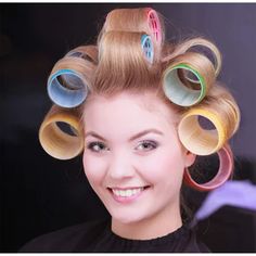 As a general rule, smaller rollers make tighter curls, while larger rollers make more voluminous, wavy and looser curls. Package Included: 6pcs x Triani Large Hair Rollers Material: High quality plastic and nylon fiber. Our medium hair rollers can meet your need, enough quantity to hold your hair for whole head. Self grip rolls easily into the hair and gently removes without pulling the hair. Gives your hair a beautiful curl or bounce. The curler holds hair hold securely in place and do no damag Curl Rollers, Curling Rollers, Large Hair Rollers, Plastic Hair Rollers, Heat Free Hairstyles, Hair Curled, Hair Curlers Rollers, Hair And Makeup Tips, Hair Curling