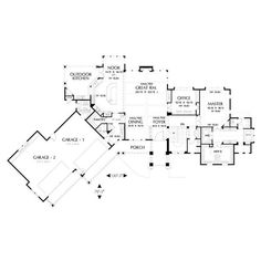 this is the floor plan for these luxury home plans, which include two master suites and three