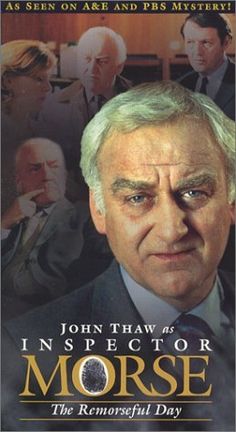 the movie poster for john thaw as inspector morse, which features an older man in a suit and tie