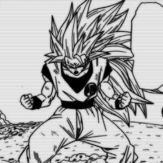 the black and white version of dragon ball