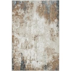 an area rug with faded paint on it