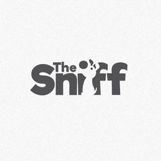 the snifff logo is shown in black and white, with an image of a dog on