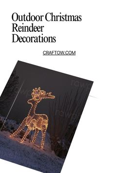 Outdoor Christmas Reindeer Decorations