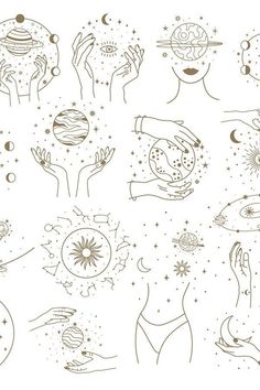 hand drawn zodiac symbols and their meanings