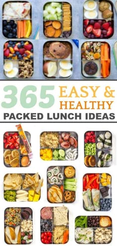 the cover of 35 easy and healthy packed lunches that are pure perfection