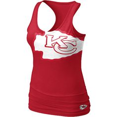 Women's Nike Kansas City Chiefs Big Logo Tank Top Chiefs Clothing, Nfl Chiefs, Chiefs Football, Kc Royals, Football Baby