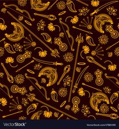 an intricately designed background with gold and brown designs on dark red fabric, which is very similar to traditional chinese art