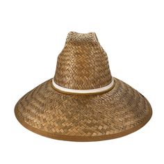 This classic woven straw lifeguard hat will keep you looking sporty and chic while its oversized brim provides the ultimate in sun protection. Stitched Leather Strap One Size Fits All Chin Cord with Adjustable Cord Lock Comfort Elastic Sweatband White Toquilla Straw Sun Hat For Outdoor, Outdoor White Toquilla Straw Sun Hat, White Straw Hat For Outdoor Vacation, Classic Sun Hat With Uv Protection For Beach, Classic Beach Sun Hat With Uv Protection, Classic Straw Hat With Uv Protection For Beach, Classic White Boater Hat For The Beach, Classic White Boater Hat For Beach, Casual White Toquilla Straw Hat