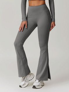 Women's Yoga Horn Pants With High Elasticity, Comfortable And Skin Friendly Casual Pants, Yoga Pants Flint Stone    Knitted Fabric Plain Skinny High Stretch  Women Activewear, size features are:Bust: ,Length: ,Sleeve Length: Athleisure Leggings, Sports Pants Women, Womens Pajamas Pants, Denim Patterns, Arte Popular, Women's Shapewear, Denim Leggings, Inspiration Mode, Outdoor Woman