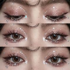 Seventeen Makeup Ideas, Aespa Makeup, Concert Makeup, Mekap Mata, Cute Eye Makeup, Korean Eye Makeup, Rave Makeup, Ethereal Makeup, Eye Makeup Designs